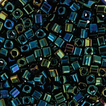 Бисер Япония "TOHO" CUBE 1.5 мм 5 г №0084 зеленый