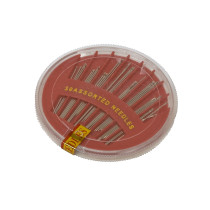 Иглы для шитья ручные " Gamma" HN- 02 в круге средние в пластиковой упаковке 30 шт. P