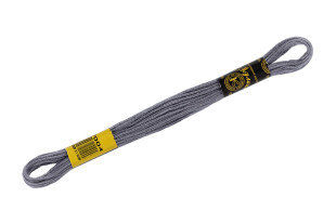 Нитки для вышивания " ПНК им. Кирова" мулине 100% мерсеризованный хлопок 8 м №7004 серый