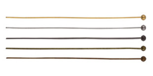 Штифт с шариком DC-107/10 50 мм 10 шт №04 под бронзу