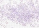 Бисер Япония круглый 11/0 10г 0477 лавандовый туман, радужный прозрачный