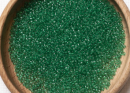 Бисер Япония круглый 11/0 10г 0072 зеленое стекло, прозрачный