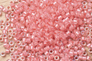 Бисер Япония MIYUKI Delica цилиндрический 11/0 5г DB-0070 розовый радужный с цветной линией