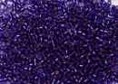 Бисер Япония MIYUKI Delica цилиндр 10/0 5 г DBM-0610 фиолетовый окрашенный серебряная линия внутри